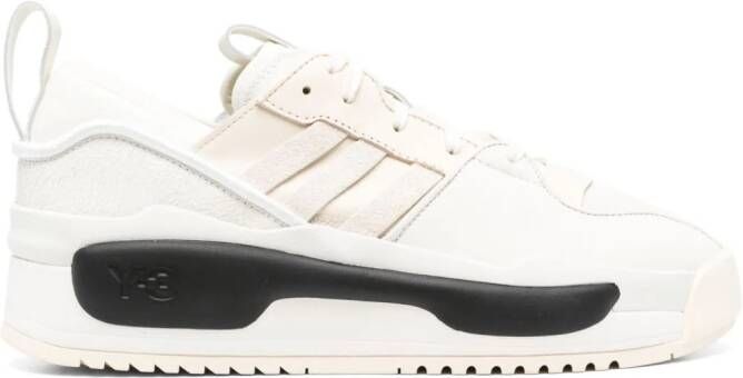 Y-3 Rivalry leren sneakers Beige