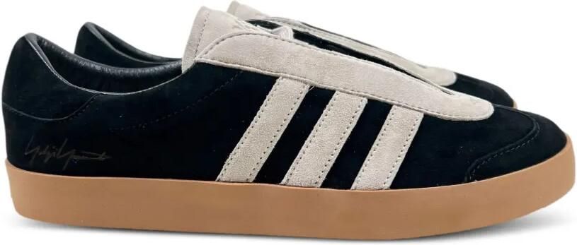 Y-3 Gazelle leren sneakers met drie strepen Zwart