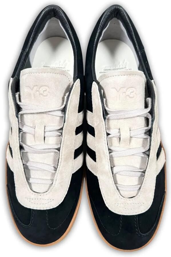 Y-3 Gazelle leren sneakers met drie strepen Zwart - Foto 3