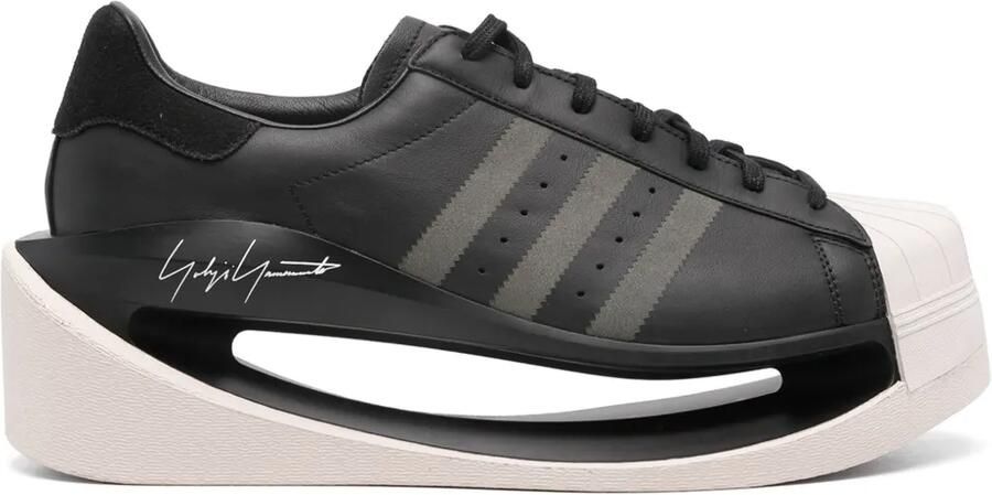 Y-3 Gendo Superstar leren sneakers Zwart