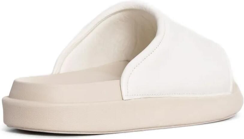 Y-3 Gewatteerde slippers met logo-print Wit - Foto 4