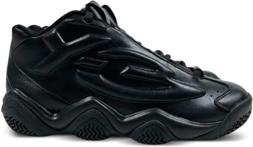 Y-3 Megaball leren sneakers Zwart