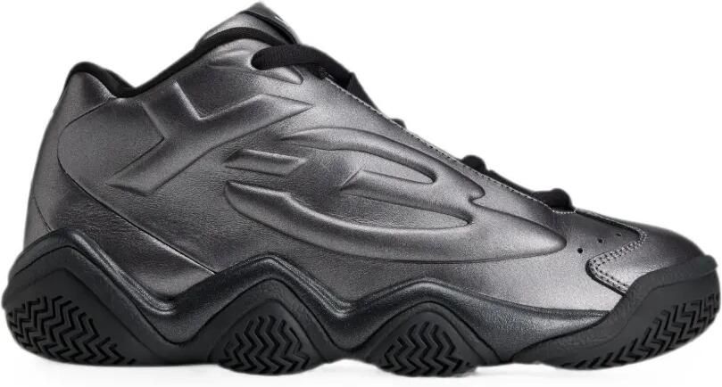 Y-3 Megaball sculpturale leren sneakers Zilver