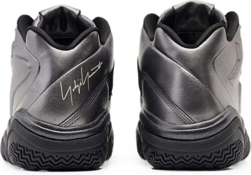 Y-3 Megaball sculpturale leren sneakers Zilver - Foto 4