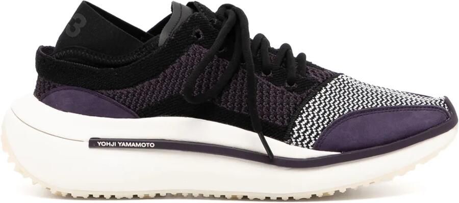 Y-3 Qisan gebreide low-top sneakers Zwart