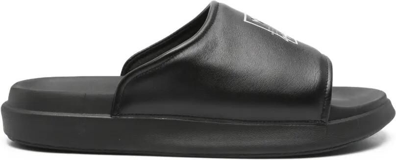 Y-3 Slippers met logo Zwart