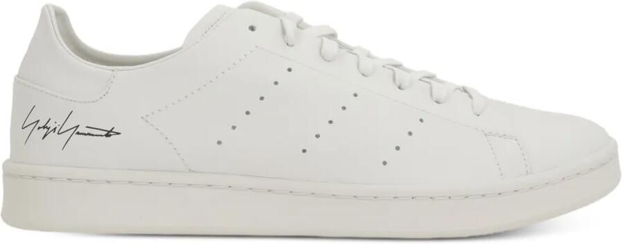 Y-3 Stan Smith geperforeerde leren sneakers Beige