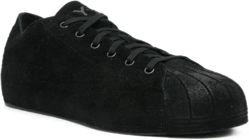 Y-3 Suède sneakers met schelpvormige neus Zwart - Foto 3