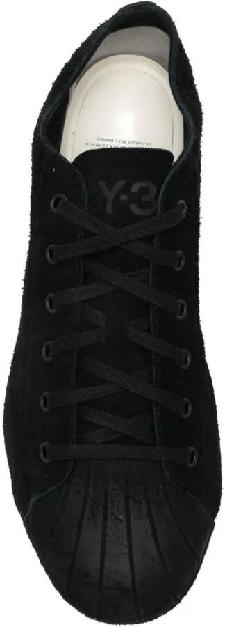 Y-3 Suède sneakers met schelpvormige neus Zwart - Foto 4