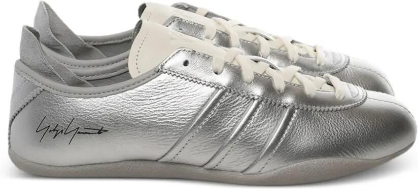 Y-3 Tokyo metallic leren sneakers Zilver
