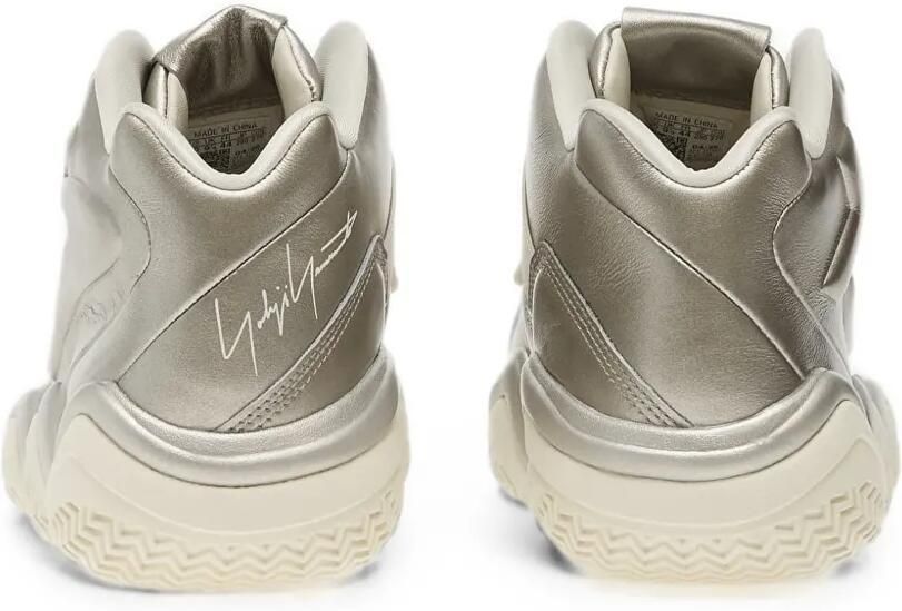 Y-3 x adidas Megaball sneakers met metallic-effect en logo-reliëf Zilver - Foto 2