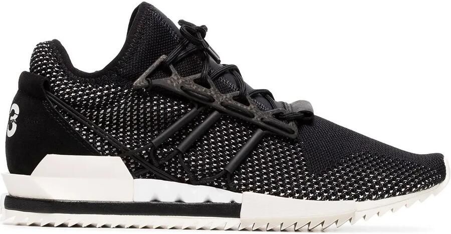Y-3 zwarte Harigane sneakers van leer