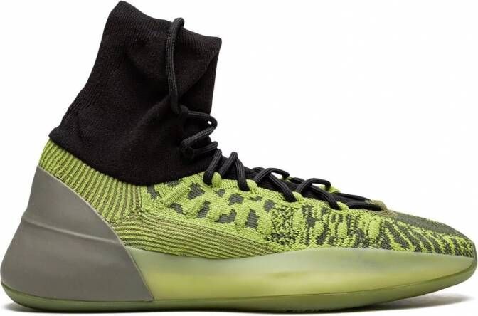 Adidas Yeezy Basketball gebreide "Glow" sneakers Grijs
