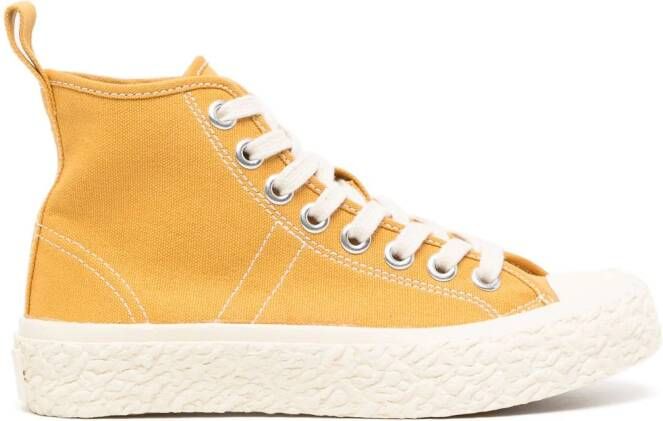 YMC Vulcanised high-top sneakers Geel