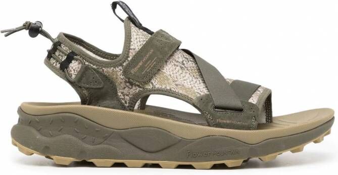 YMC x Flower Mountain Nazca sandalen Groen