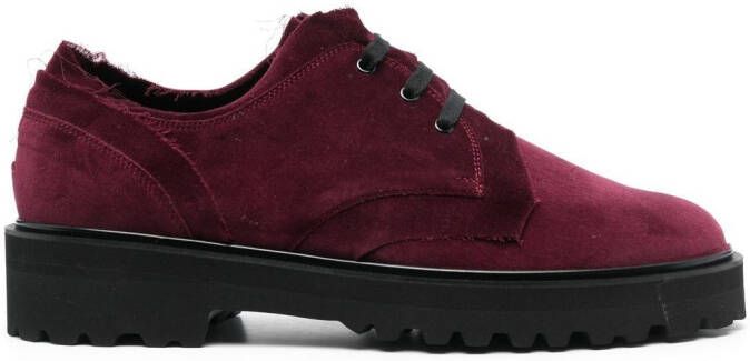 Yohji Yamamoto Derby veterschoenen Rood