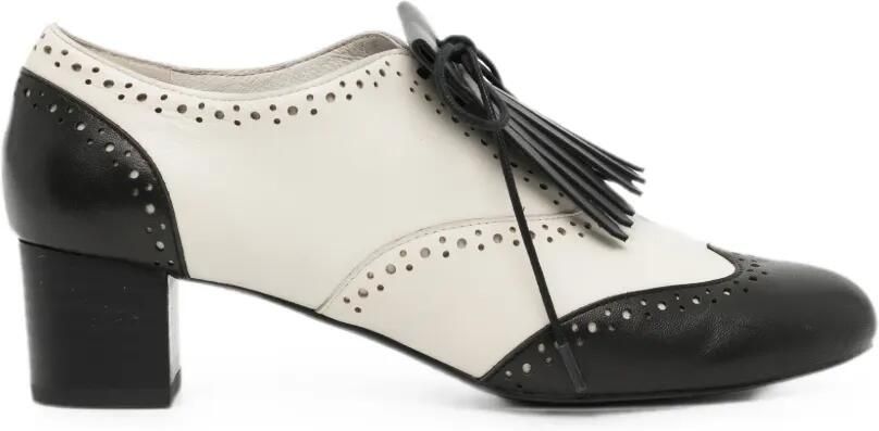Yohji Yamamoto Brogue derby schoenen met franje Wit