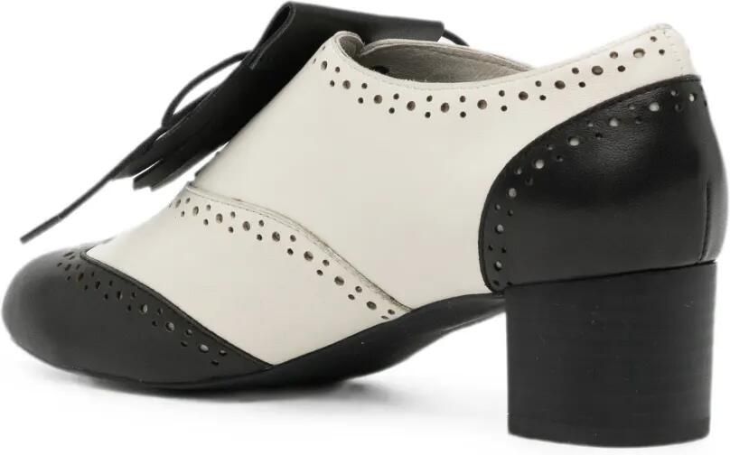 Yohji Yamamoto Brogue derby schoenen met franje Wit - Foto 2