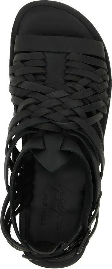 Yohji Yamamoto Gevlochten sandalen Zwart - Foto 4