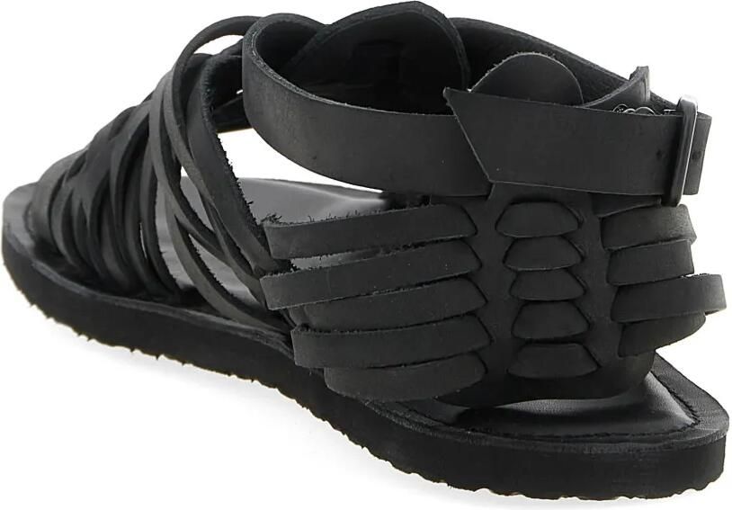 Yohji Yamamoto Gevlochten sandalen Zwart - Foto 2