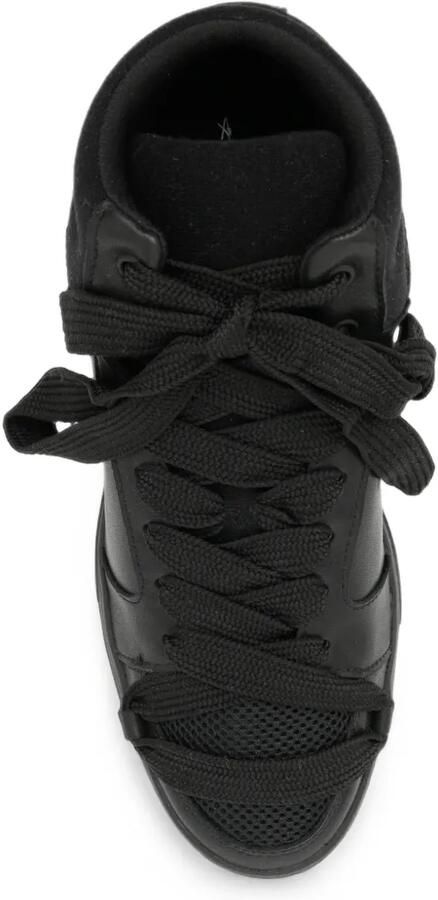 Yohji Yamamoto Sneakers met Vibram-zool en vlakken Zwart