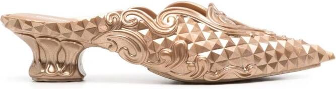 Y Project x Melissa 40mm Court muiltjes Goud