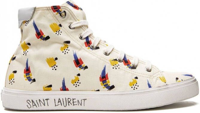Saint Laurent Malibu Mid sneakers Wit