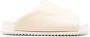 YUME Slippers met open neus Beige - Thumbnail 1