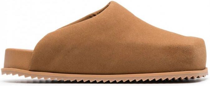 YUME Sandalen met vierkante neus Bruin