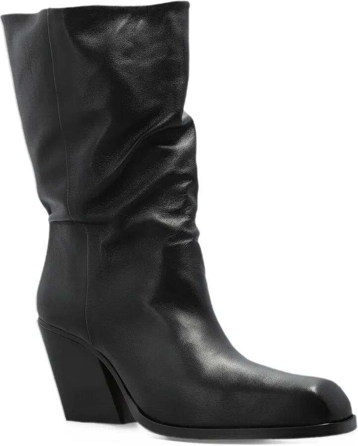 Yuzefi Delavar Slouch leather boots Zwart - Foto 2