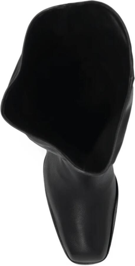 Yuzefi Delavar Slouch leather boots Zwart - Foto 5