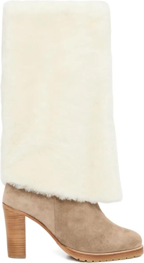 Yves Salomon Lammy laarzen Beige