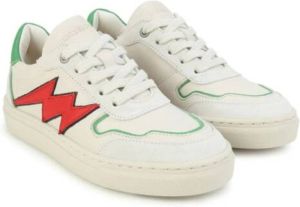 Zadig & Voltaire Kids Board leren sneakers Beige