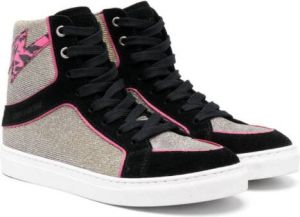 Zadig & Voltaire Kids High Flash high-top sneakers Zwart