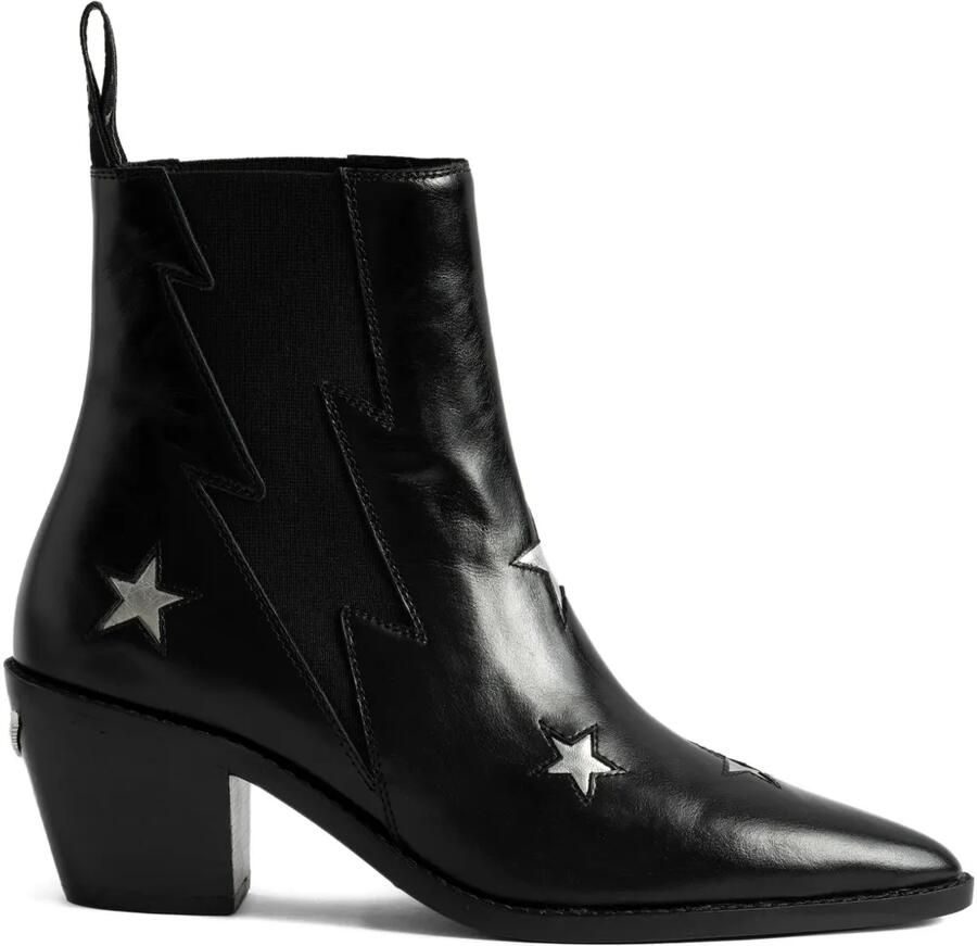 Zadig&Voltaire 60 mm Tyler laarzen met sterren Zwart