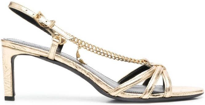 Zadig&Voltaire Sandalen met open neus Goud