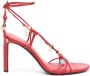 Zadig&Voltaire Alana leren sandalen Rood - Thumbnail 1