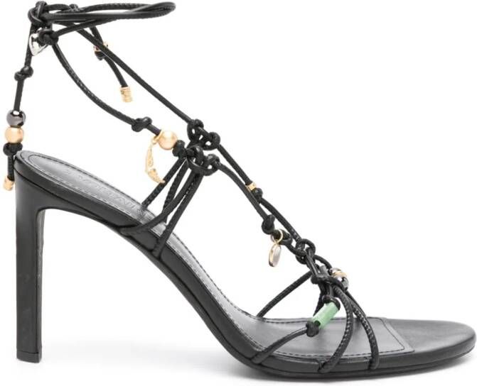 Zadig&Voltaire Alana leren sandalen Zwart