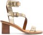 Zadig&Voltaire Cecilia Alpha leren sandalen Goud - Thumbnail 1