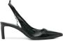 Zadig&Voltaire Abyss slingback van leer met panterprint - Thumbnail 1