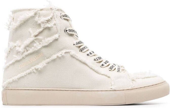 Zadig&Voltaire Flash high-top sneakers Beige