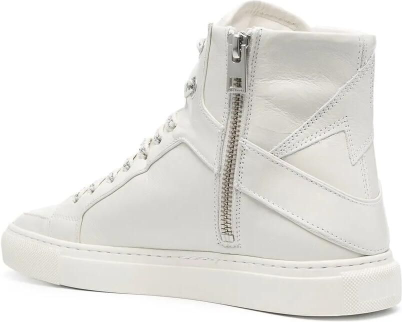 Zadig&Voltaire Flash leren sneakers Beige - Foto 3