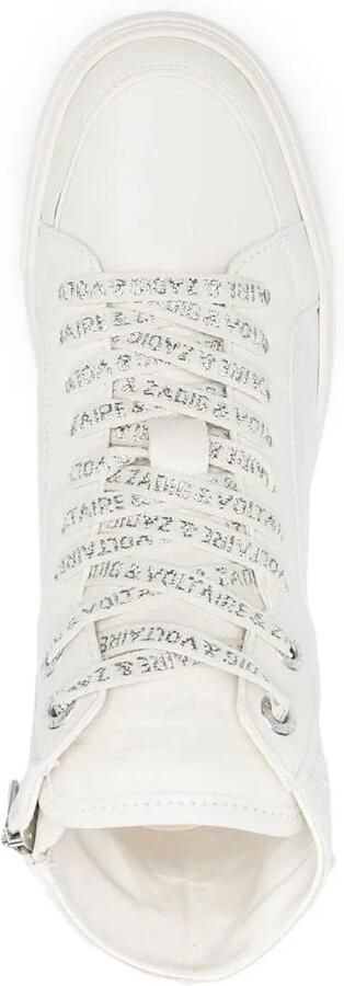 Zadig&Voltaire Flash leren sneakers Beige - Foto 4