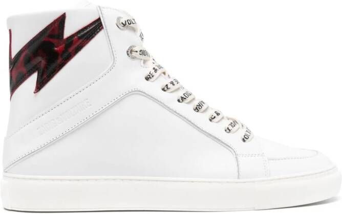 Zadig&Voltaire High Flash sneaker van geitenleer