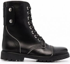 Zadig&Voltaire Joe enkellaarzen met veters Zwart