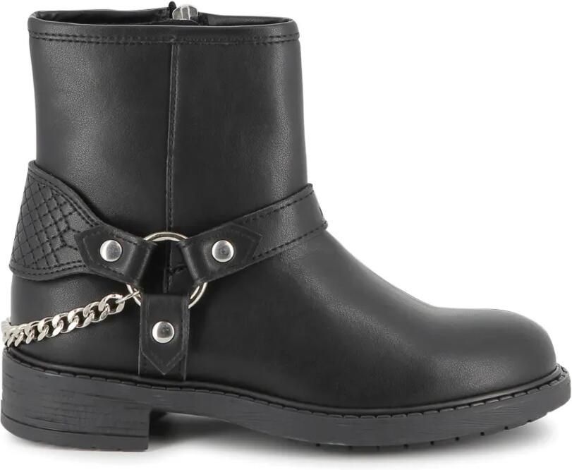 Zadig & Voltaire Kids Enkellaarzen verfraaid met ketting Zwart