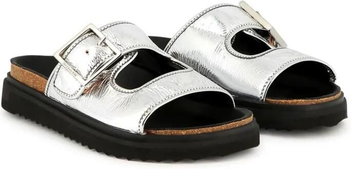Zadig & Voltaire Kids Leren sandalen Grijs