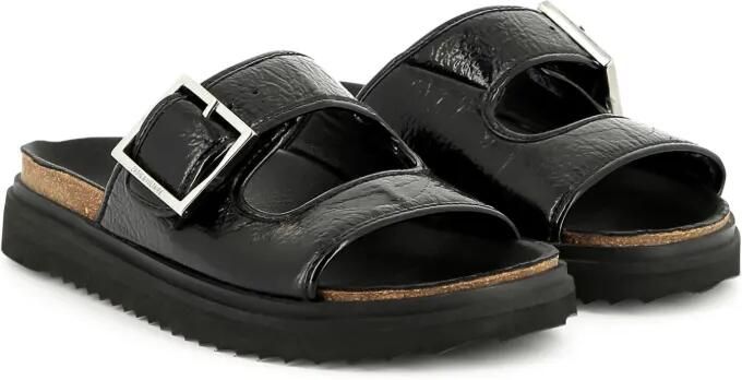 Zadig & Voltaire Kids Leren sandalen Zwart