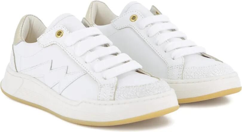 Zadig & Voltaire Kids Leren sneakers Wit