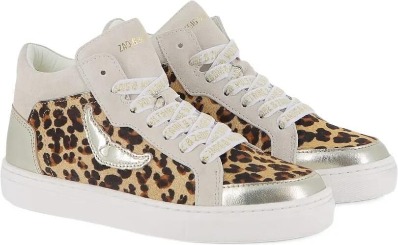 Zadig & Voltaire Kids Sneakers met luipaardprint Beige - Foto 4